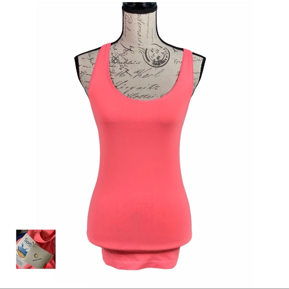 NIKIBIKI NWT Neon Orange Sorbtek Fitted Tank